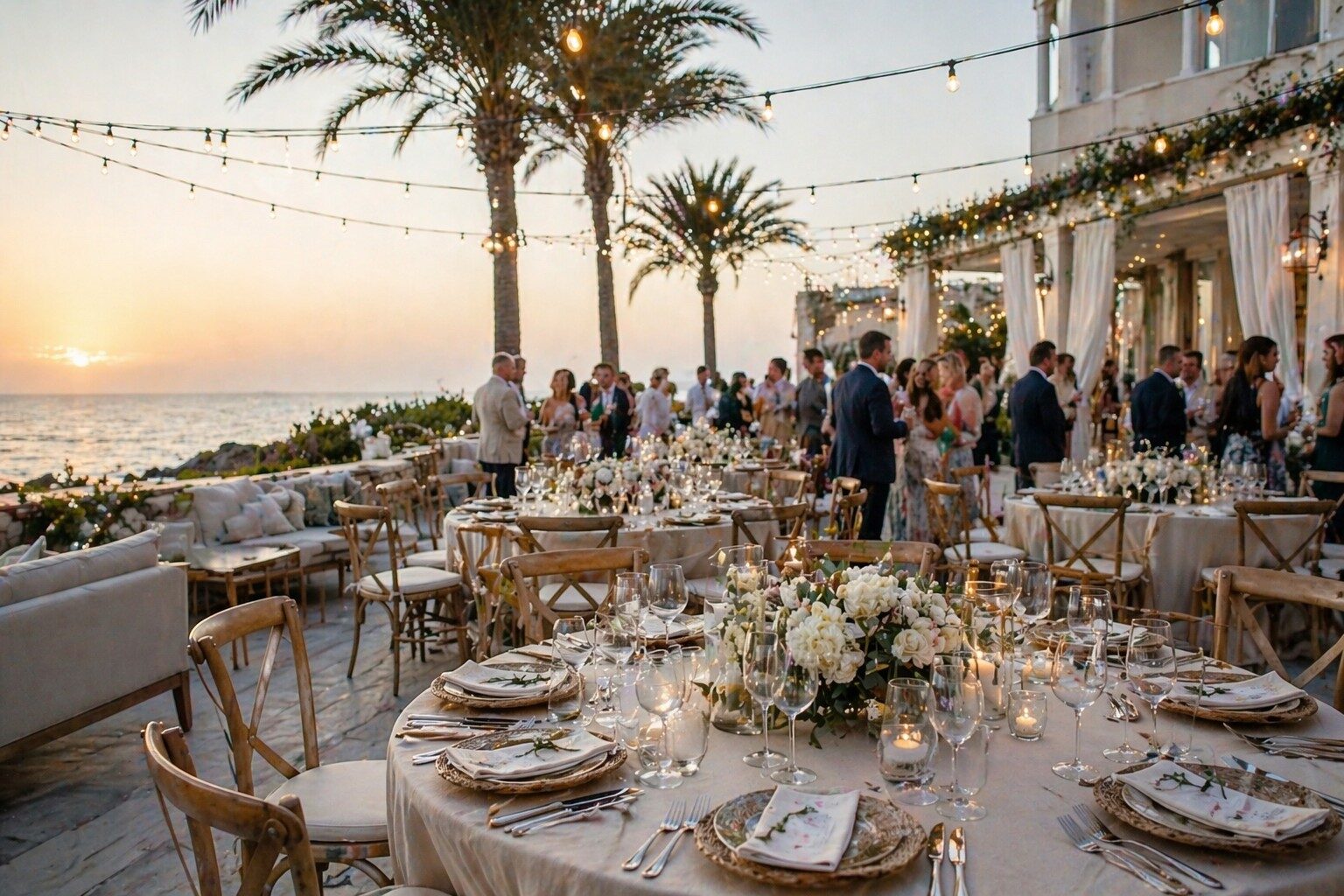Coastal event setup