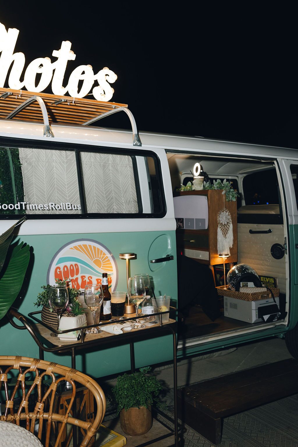 Vintage photo van